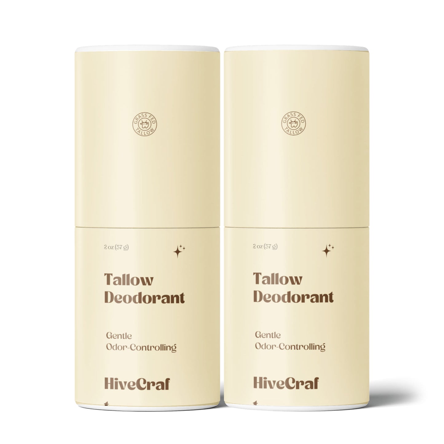 2 Pack Natural Tallow Deodorant Stick