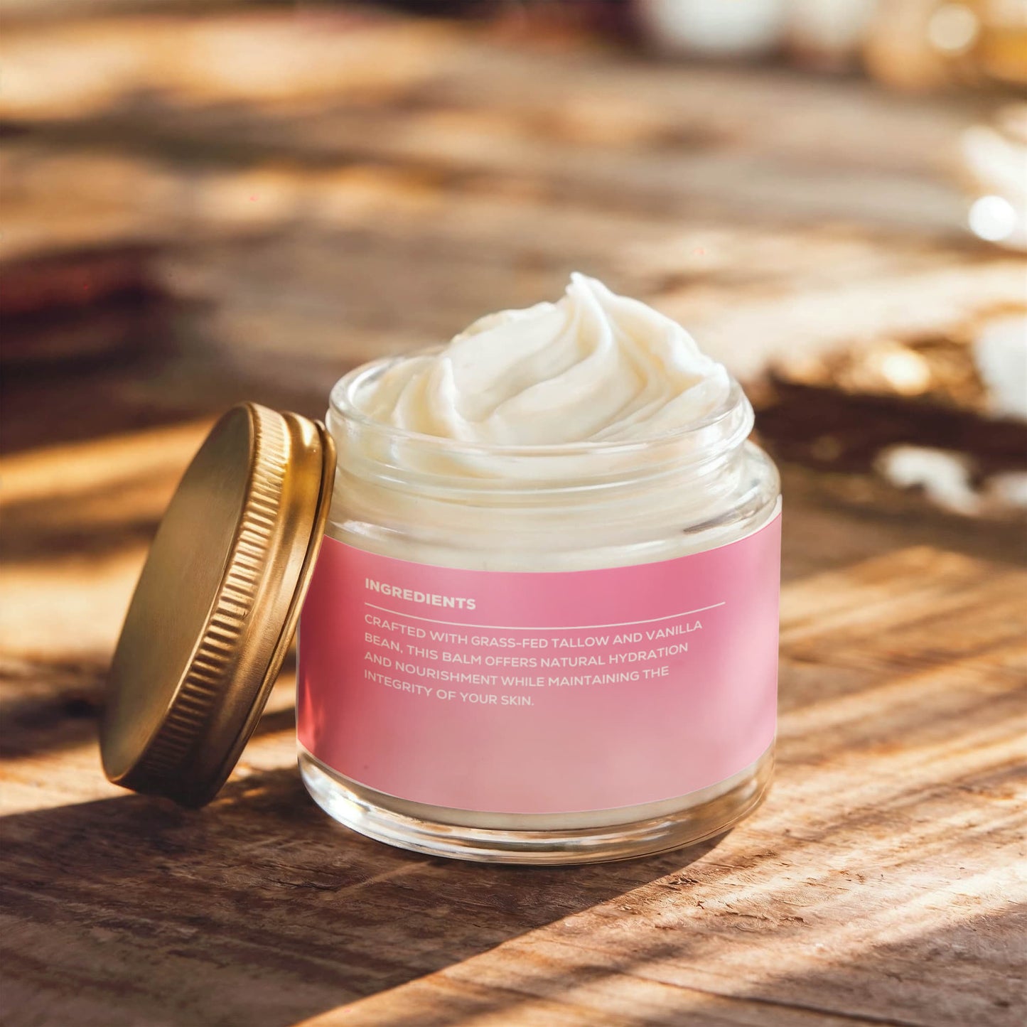 Whipped Grass-Fed Tallow Balm with Vanilla Bean