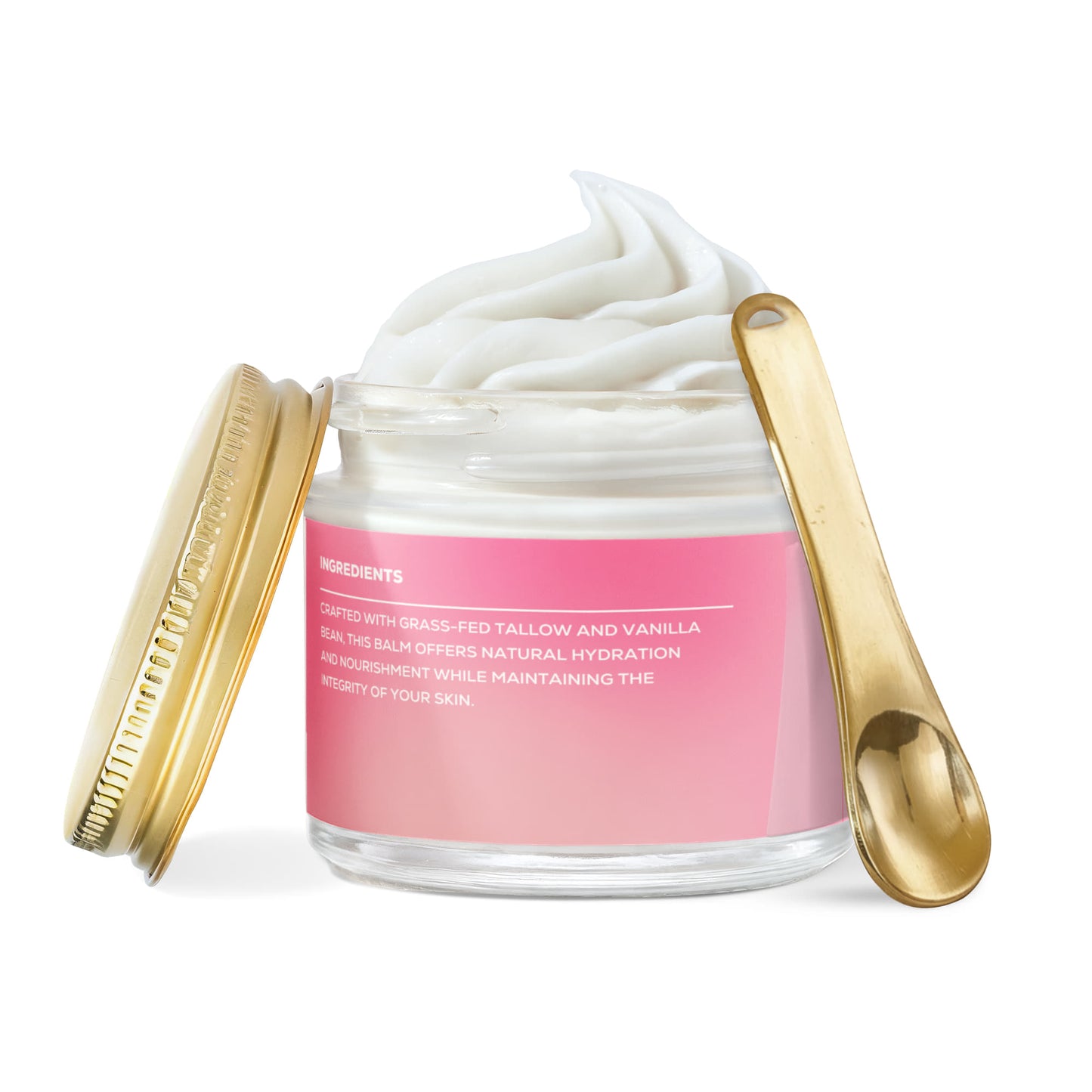 Whipped Grass-Fed Tallow Balm with Vanilla Bean