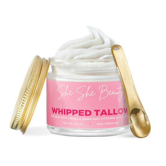 Whipped Grass-Fed Tallow Balm with Vanilla Bean